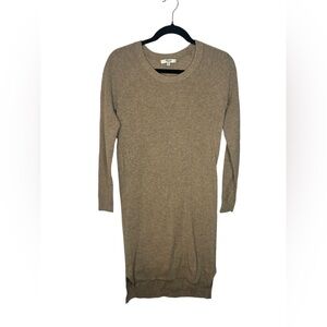 Madewell Long Sleeve Tan Wool Blend Sweater Dress Size XS